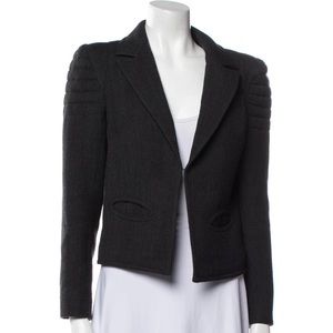 Smythe • wool moto cropped jacket sz 8